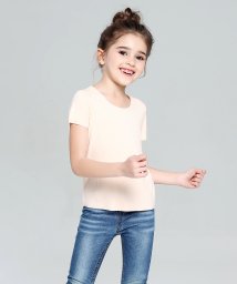 aimoha(aimoha（アイモハ）)/シームレス U型 リブ Tシャツ/ピンク系1