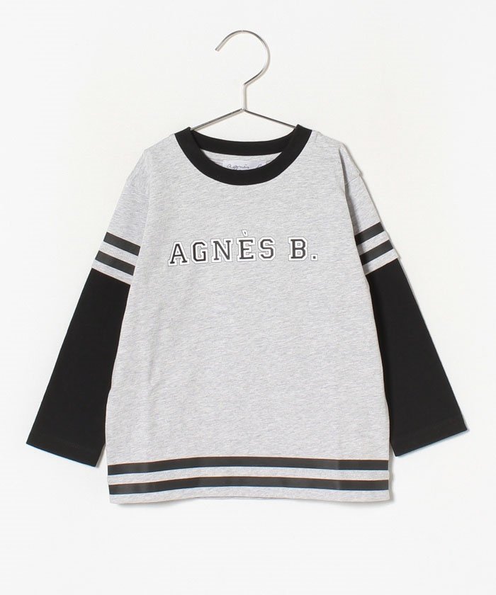 セール 50 Off Outlet Scp9 E Ts キッズ ロゴtシャツ アニエスベー アンファン Agnes B Enfant Magaseek