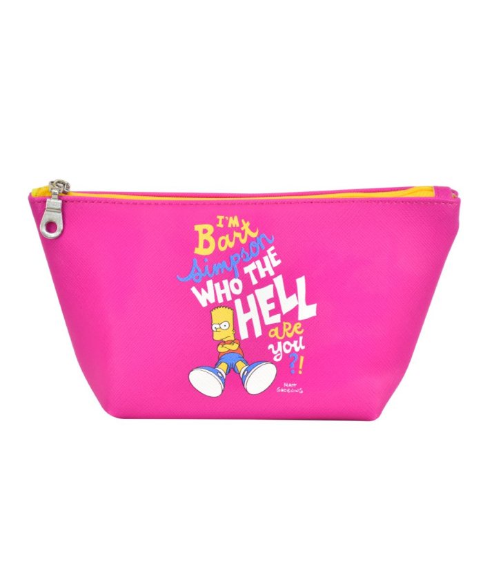 ザ シンプソンズ ポーチ 小物入れ 大きめ 合成皮革 ファスナー キャラクター 化粧ポーチ ブランド おしゃれ 通勤 通学 旅行 出張 修学 小物入れ かわいい ランナー Runner Magaseek