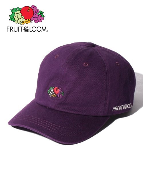 FRUIT OF THE LOOM(フルーツオブザルーム)/FTL LOGO EMB LOW CAP/ﾊﾟｰﾌﾟﾙ