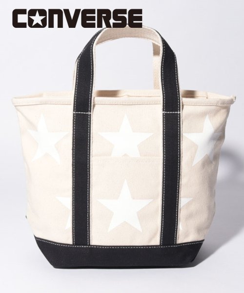 CONVERSE(CONVERSE)/CONVERSE STAR Print Tote Bag Ssize/ブラック 