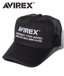 AVIREX(AVIREX)/AVIREX KING SIZE MESH LOGO CAP/ブラックA