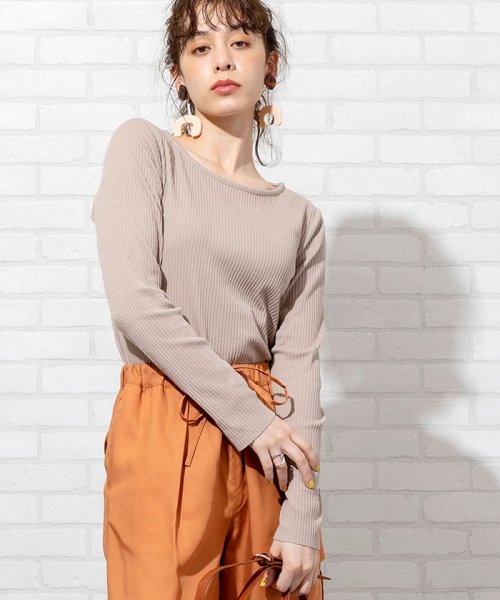 セール テレコリブスリットボートネックプルオーバー セットアップ対応 コーエン Coen Magaseek