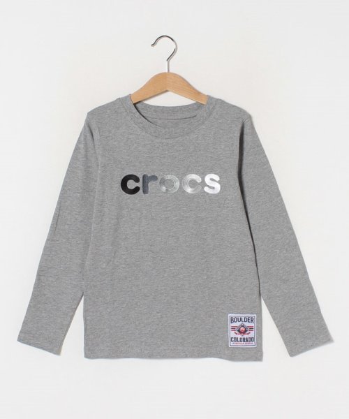 crocs(KIDS WEAR)(クロックス（キッズウェア）)/CROCS 長袖Ｔシャツ/グレー