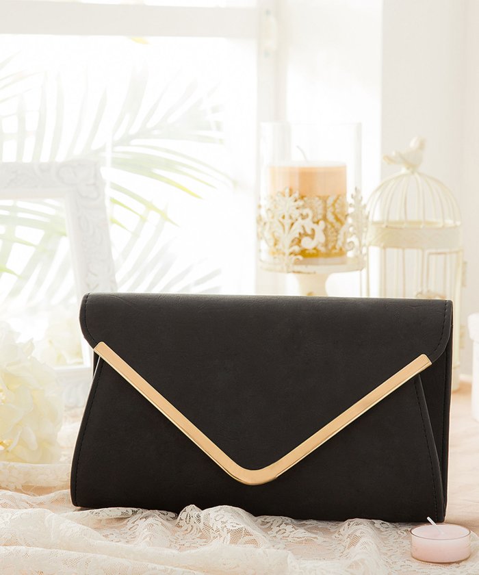 結婚式 お呼ばれに使えるパーティーバッグ フェイクレザーパーティークラッチバッグ ドレス スター Dress Star Magaseek