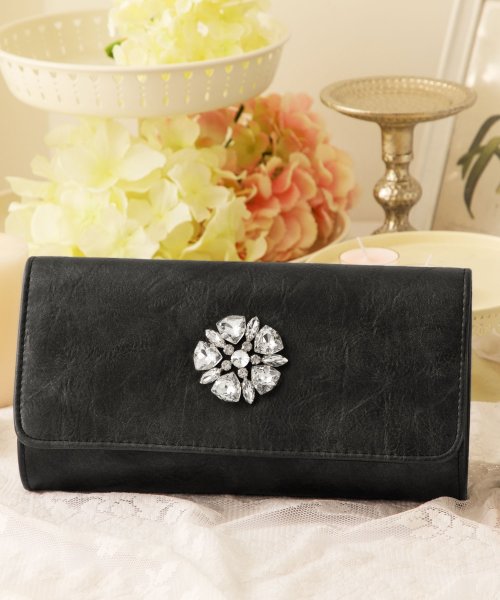 セール 結婚式 お呼ばれに使えるパーティーバッグ フェイクレザークラッチバッグ ドレス スター Dress Star Magaseek