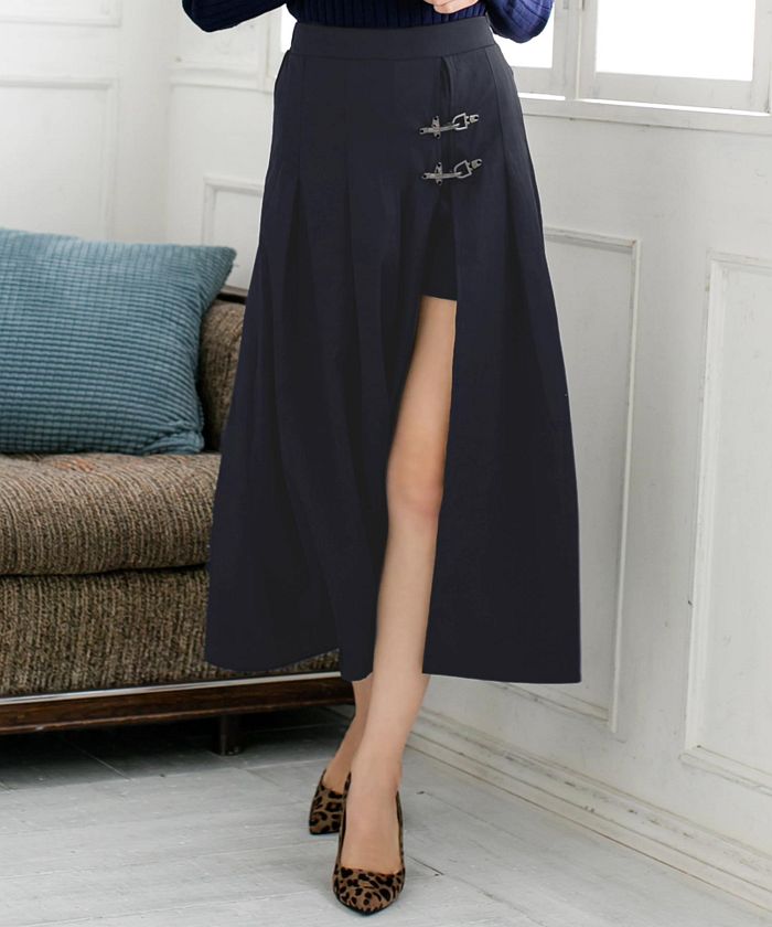 ベルト付きサイドスリットロングスカート キュロット ジュリアブティック Julia Boutique Magaseek ベルト付きサイドスリットロングスカート キュロット ジュリアブティック Julia Boutique Magaseek