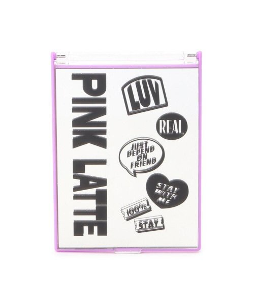 PINK-latte(ピンク　ラテ)/折りたたみメッセージミラー/クリスタル/透明（009）