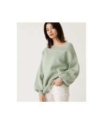 AZUL by moussy(アズールバイマウジー)/ASYMMETRY SWEATTER TOPS/MINT