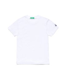 BENETTON (UNITED COLORS OF BENETTON BOYS)(ユナイテッド　カラーズ　オブ　ベネトン　ボーイズ)/ベーシックアームロゴTシャツ・カットソー/ホワイト