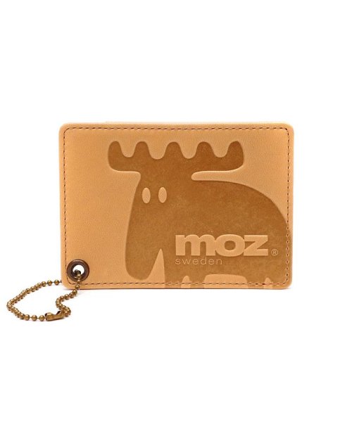 moz(モズ)/モズ パスケース moz 定期入れ ICカード Elk スウェーデン 通学 本革 ZNWE－86004/キャメル