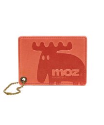 moz(モズ)/モズ パスケース moz 定期入れ ICカード Elk スウェーデン 通学 本革 ZNWE－86004/レッド