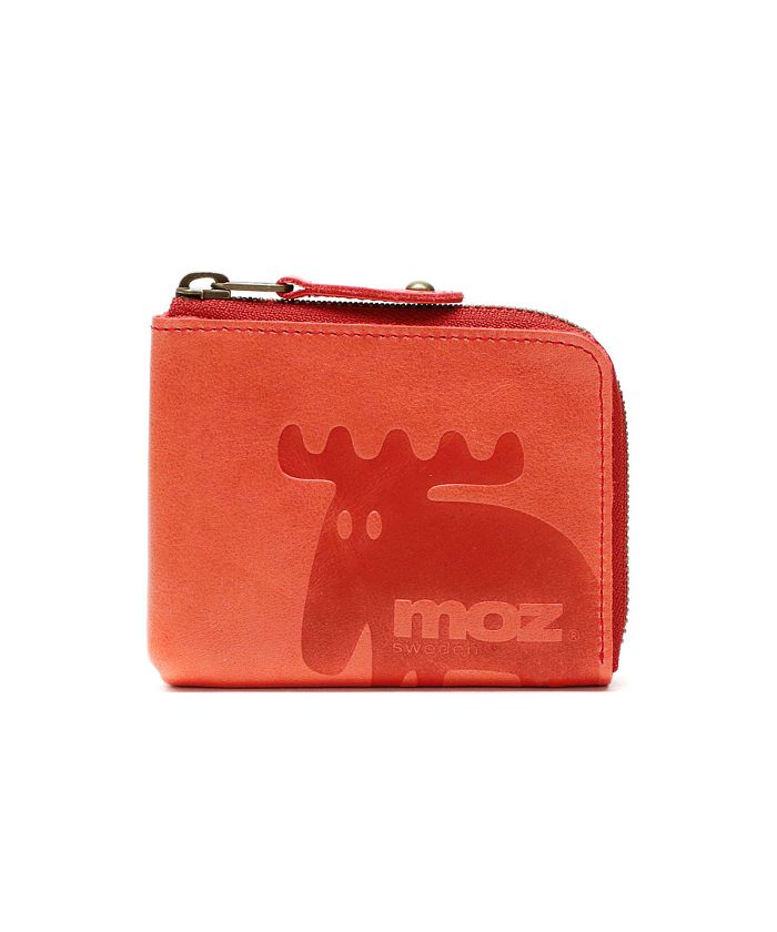 モズ 財布 moz ミニ財布 本革 L字ファスナー Elk スウェーデン 小銭入れ コンパクト ZNWE-86005