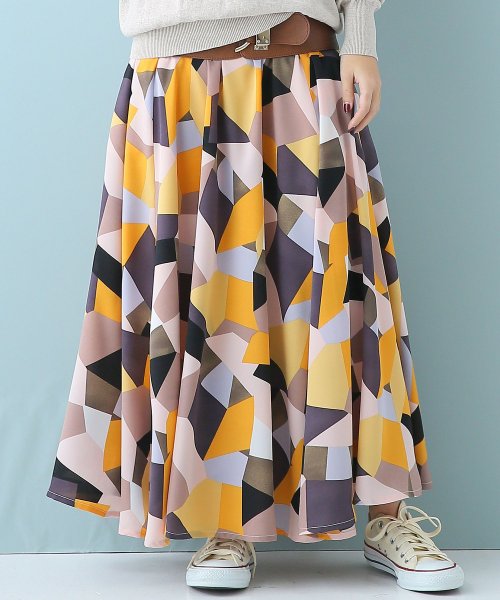 幾何学柄プリントフレアスカート』(502920903) | オシャレウォーカー  