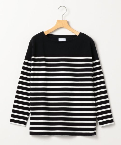 SHIPS any WOMEN(シップス　エニィ　ウィメン)/SHIPS any: STANDARD ボートネック ボーダー カットソー＜WOMEN＞/ブラック