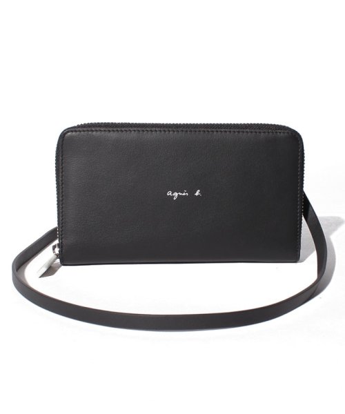 Mh19 08 ストラップ付きウォレット アニエスベー ボヤージュ メンズ Agnes B Voyage Magaseek