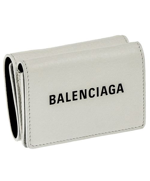 BALENCIAGA(バレンシアガ)/BALENCIAGA 505055 DLQHN EVERYDAY ミニ コンパクト 財布/WHITE/BLACK