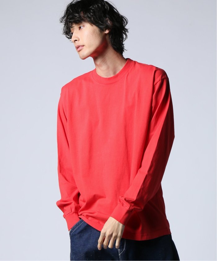  ジャーナルスタンダード 6.5oz Long Sleeve Garment Dye メンズ レッド XL JOURNAL STANDARD】
