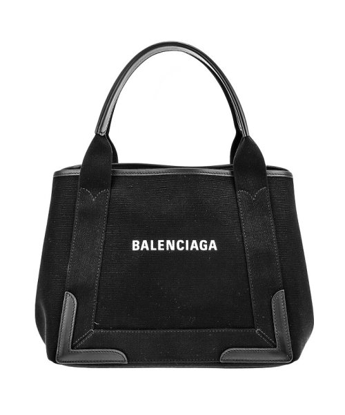 BALENCIAGA(バレンシアガ)/BALENCIAGA バレンシアガ 339933AQ38N NAVY CABAS ハンドバッグ トートバッグ/ブラック系