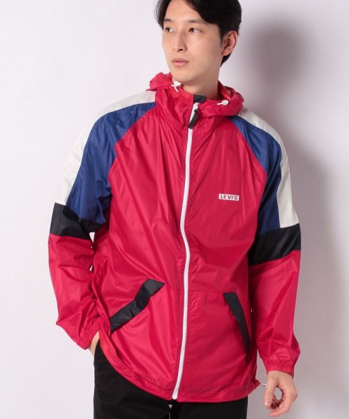 LEVI’S OUTLET(リーバイスアウトレット)/COLORBLOCK WINDRUNNER CHINESE RED/レッド