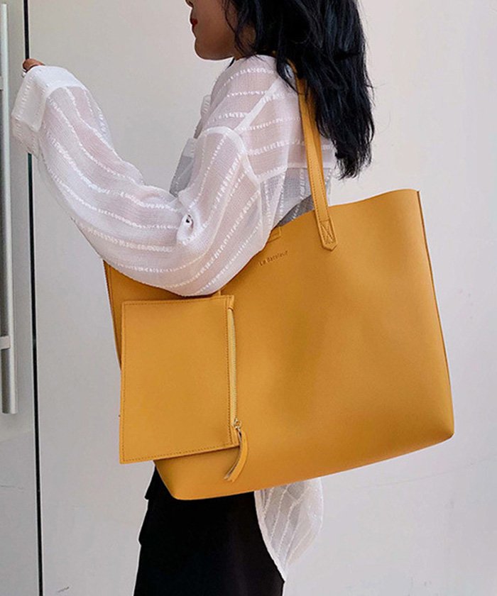 セール トートバッグ レディース ハンドバッグ 肩掛けバッグ ポーチ付き 大容量鞄 韓国 通勤通学 ミニミニストア Miniministore Magaseek