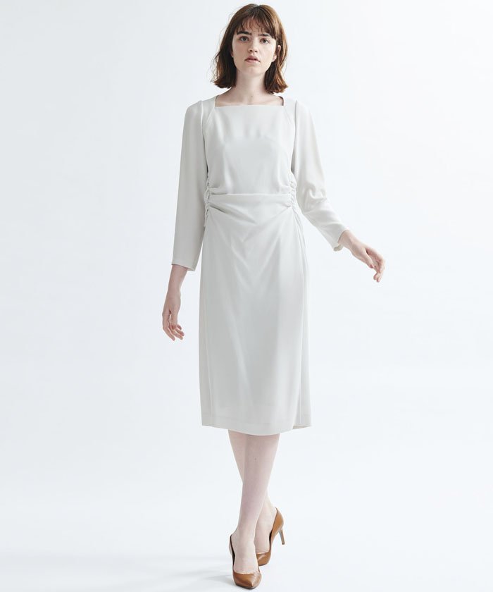 セール ウエストドレープワンピース ランバンオンブルー Lanvin En Bleu Magaseek