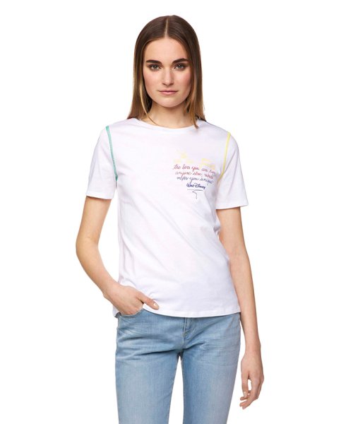 BENETTON (women)(ベネトン（レディース）)/【Disneyコラボ】ディズニーキャラカラーステッチ半袖Tシャツ/マルチ
