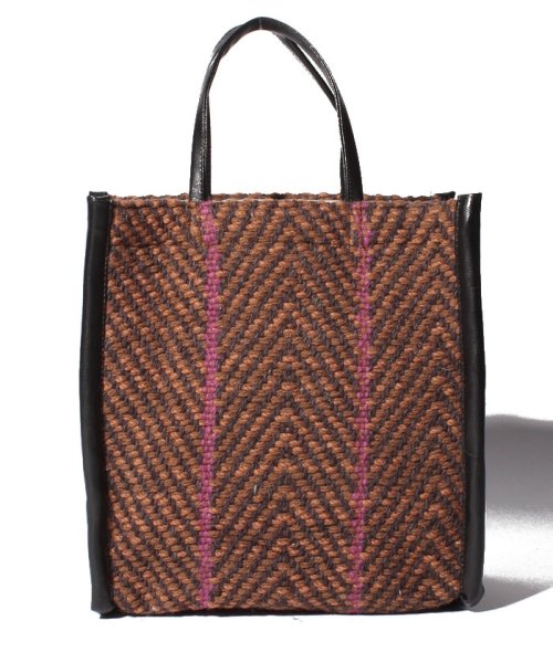 Lilas Campbell(Lilas Campbell)/Herringbone BoxBag/ブラウン