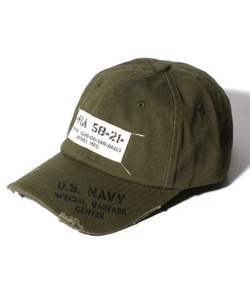 AVIREX(AVIREX)/FRA 58 21 MILITARY LOW CAP/ｶｰｷｰ