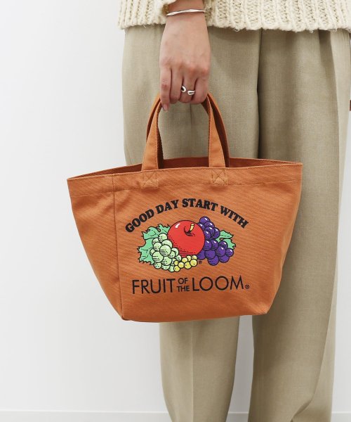 FRUIT OF THE LOOM(フルーツオブザルーム)/FRUIT OF THE LOOM/フルーツオブザルーム　LUNCH TOTE BAG / お弁当 ランチ ミニバッグ お出かけ ピクニック/ｵﾚﾝｼﾞ