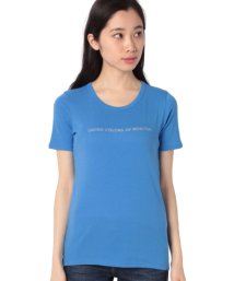 BENETTON (women)(ベネトン（レディース）)/ロゴクルーネック半袖Tシャツ・カットソー/ブルー