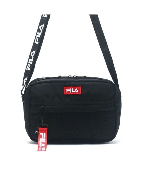 FILA(フィラ)/フィラ ショルダーバッグ FILA ショルダー レディース メンズ 軽量 小さめ コンパクト 男子 女子 中学生 高校生 7588/ブラック系1