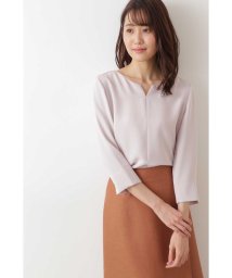 NATURAL BEAUTY BASIC(ナチュラルビューティーベーシック)/★[WEB限定]エアリーダブルクロスブラウス◆/ピンク