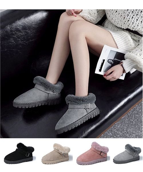 クーポン セール 25 Off ムートンブーツ レディース ブーツ フラットシューズ 美脚 裏起毛 ラウンドトゥブーツ セイヘイショップ Seiheishop Magaseek