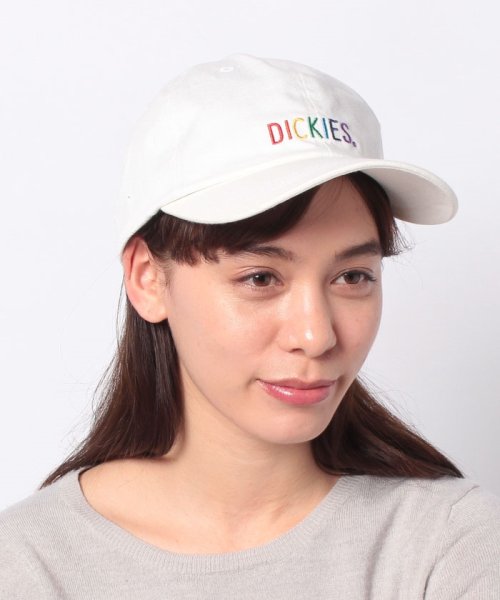 Dickies(Dickies)/Rainbow EMB Low Cap/ﾎﾜｲﾄ
