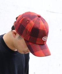 Dickies(Dickies)/CHECK CAP SmileGive/ﾚｯﾄﾞ