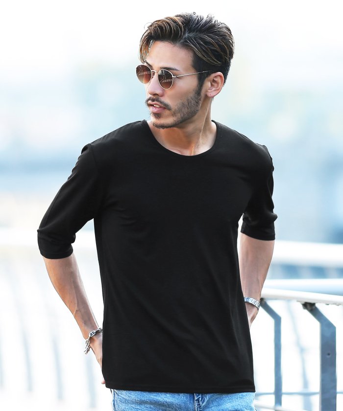 無地 5分袖 メンズtシャツ カットソー 通販 人気ランキング 価格 Com
