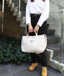 CONVERSE(コンバース)/CANVAS LEATHER 2WAY SHOULDER BAG/ｵﾌﾎﾜｲﾄ