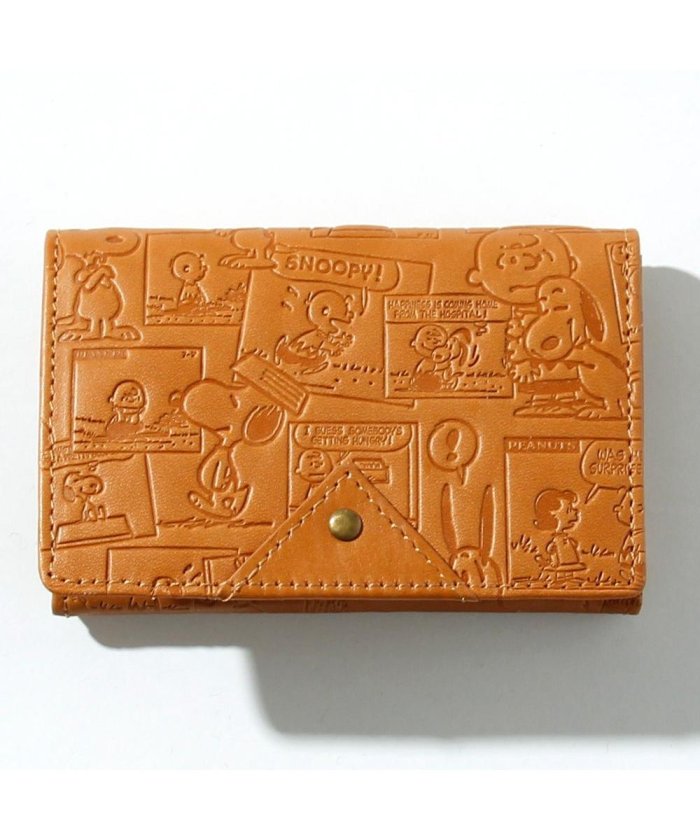 Snoopy スヌーピー ヴィンテージコミック柄名刺入れ 本革 スヌーピー Snoopy Leather Collection Magaseek