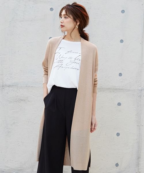 セール 麻混サイドスリットロングカーデ Happy急便 By Verita Jp Happy Exp Magaseek