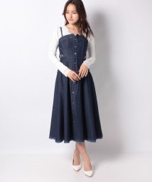 Apuweiser デニムステッチドレス・レディライクかつ上品に仕上げた1枚  