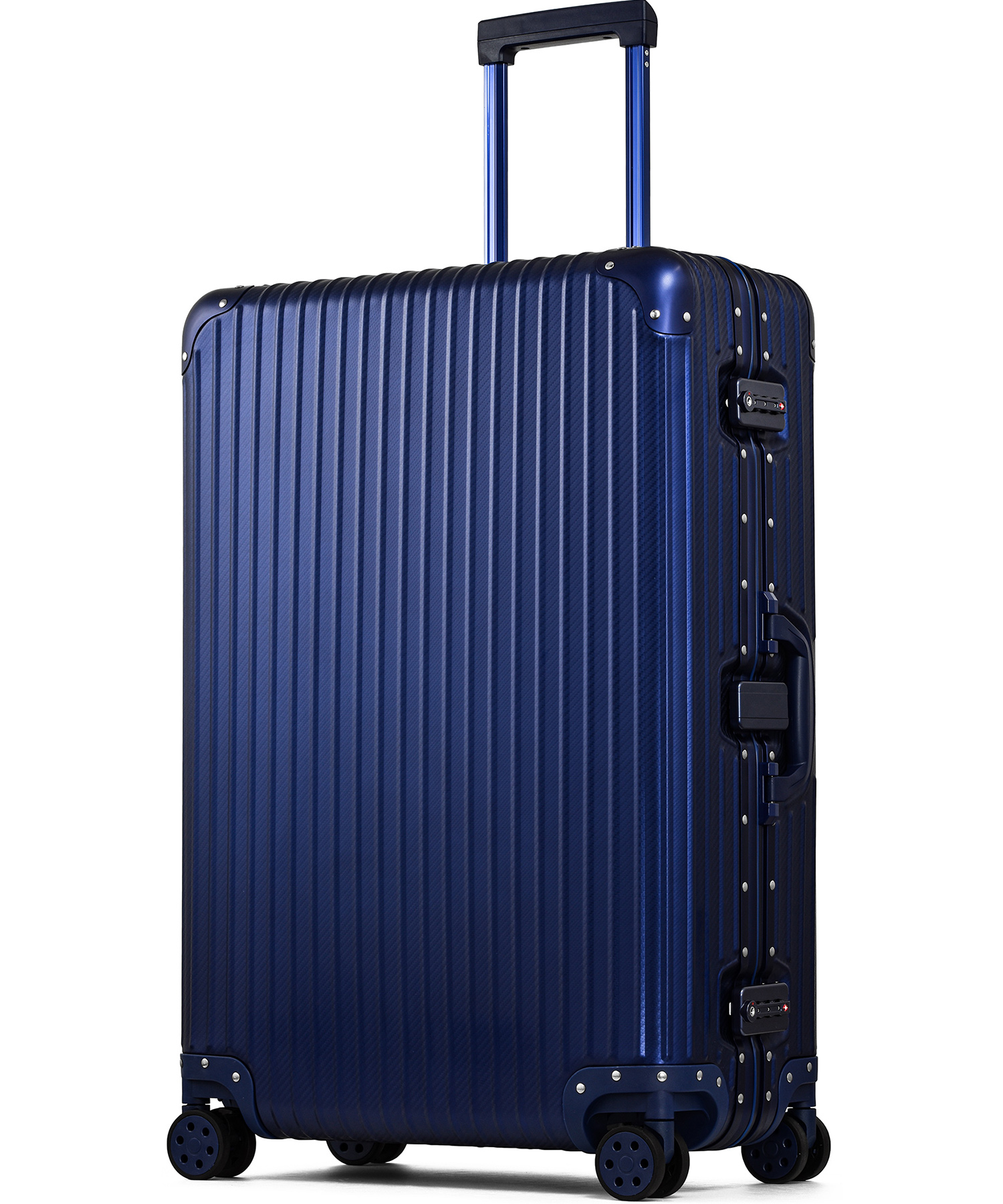 スーツケース キャリーケース キャリーバッグ 受託手荷物 フルアルミ ストッパー サスペンション L アルミ合金 アルミボディ マグネシウム  フレームタイプ