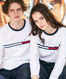 TOMMY HILFIGER(トミーヒルフィガー)/【オンライン限定】トミーヒルフィガーロゴロングスリーブTシャツ / TINO TEE/ホワイト