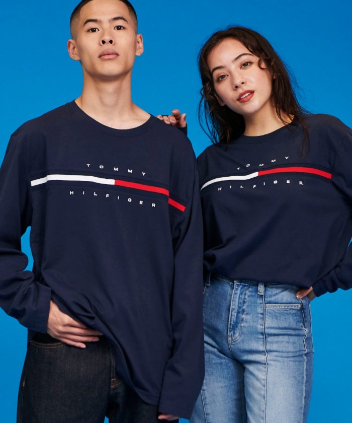 クーポン トミーヒルフィガー ロゴ ロング Tシャツ Tino Tee L S トミーヒルフィガー Tommy Hilfiger Magaseek