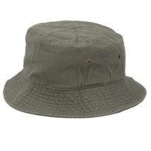 BACKYARD FAMILY(バックヤードファミリー)/NEWHATTAN ニューハッタン #1500 stonewash BUCKET HAT solid/オリーブ