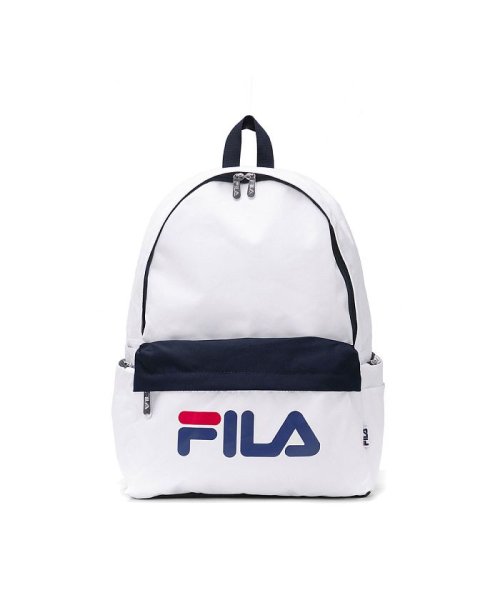 FILA(フィラ)/フィラ リュック FILA リュックサック スターリッシュ2 高校生 女子 男子 27L A4 B4 通学 大きめ 中学生 メンズ レディース 7613/ホワイト