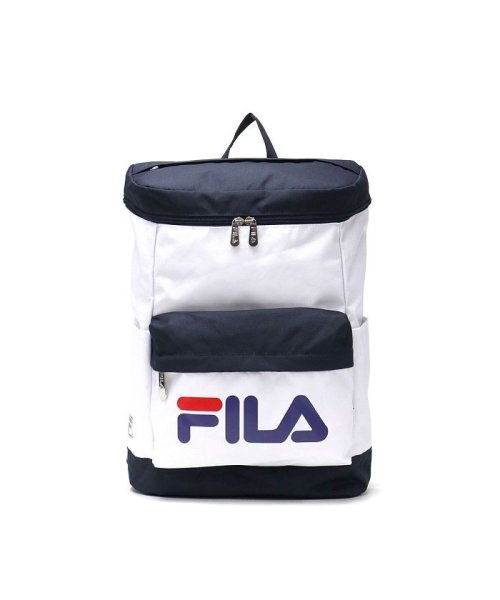 FILA(フィラ)/フィラ リュック FILA リュックサック スターリッシュ2 高校生 女子 男子 25L A4 B4 通学 大きめ 中学生 スクエアリュック 7614/ホワイト