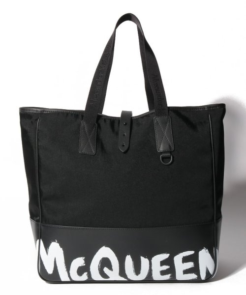 Alexander McQueen(アレキサンダー・マックイーン)/【メンズ】【ALEXANDER MCQUEEN】トートバッグ/SHOPPER 35/BLACK/WHITE