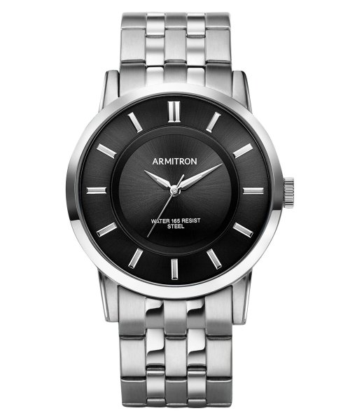 ARMITRON NEWYORK(ARMITRON NEWYORK)/ARMITRON 腕時計 アナログウォッチ ブラックダイヤル/シルバー