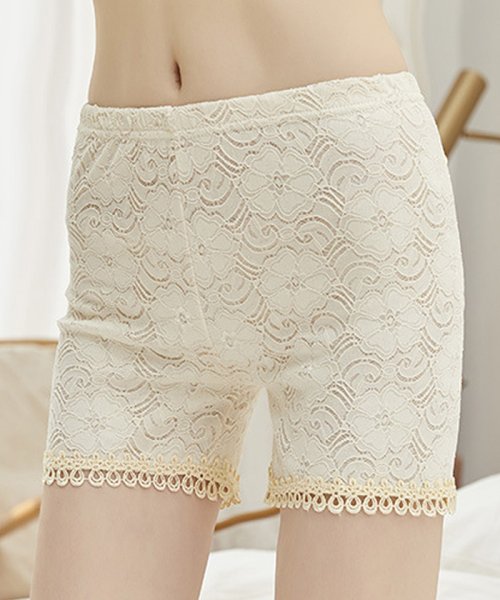 ペチコート パンツ ウエストゴム パンツ レディース 下着 ペチコート レース インナー パンツ 見せパンツ ミニミニストア Miniministore Magaseek